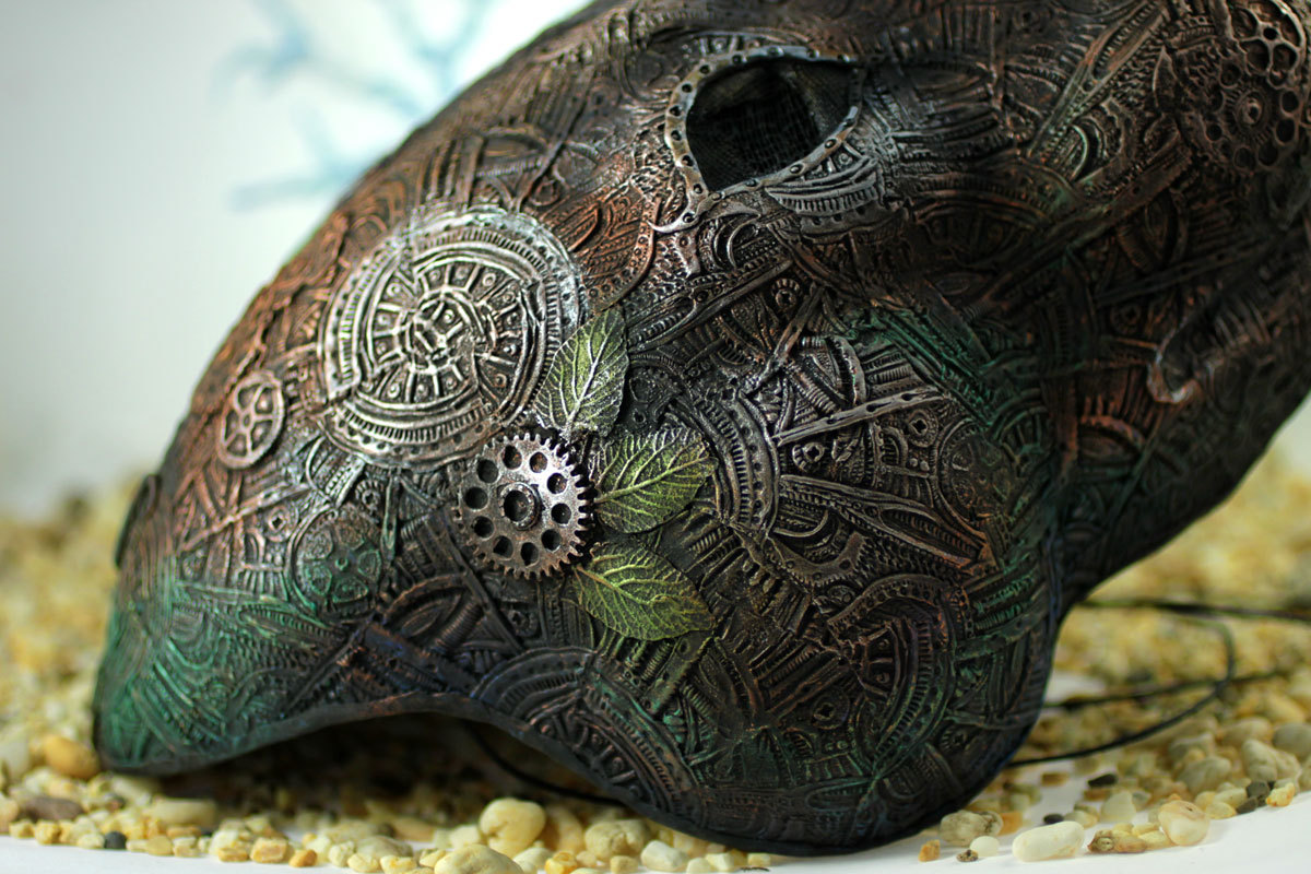 evgenyhontor:  For sale: https://www.etsy.com/ru/listing/185931612/steampunk-cyberpunk-leopard-animal-mask