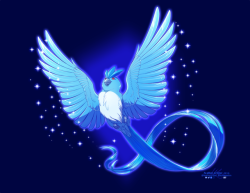 feathercritter:   This seems a good day to post this drawing I did last year and never shared! Articuno is my very favorite pokemon.