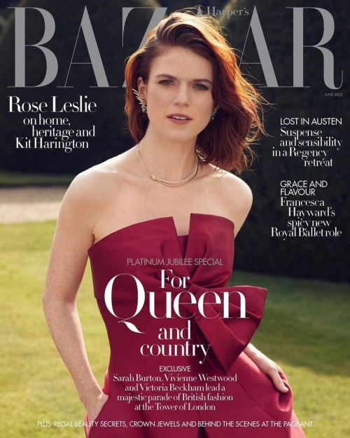 Rose Leslie by Alexi Lubomirski | Harper’s Bazaar UK. June 2022