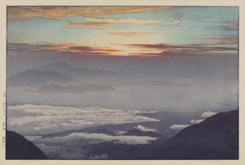 radstudies:Hiroshi Yoshida (Japanese, 1876-1950) - Sea of Clouds