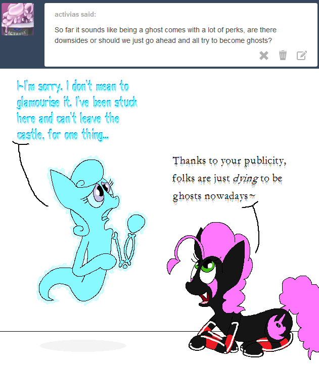darkfiretaimatsu:Lots of folks die, but not all of them become ghosts. It requires