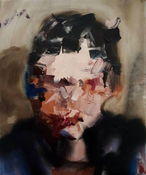 Hippolyte Reininger (French, b. 1991, Mulhouse, France) - Enfant de la Mode Paintings: Oil, Spray Pa