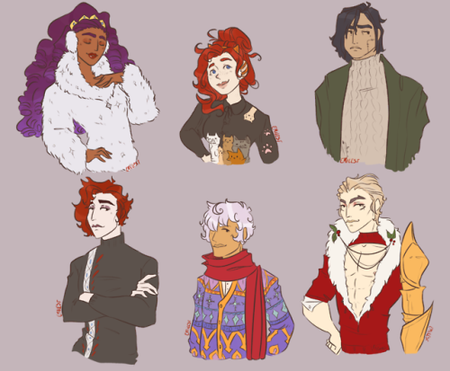 Merry Chrysler! here’s @thearcanagame cast in winter clothes!