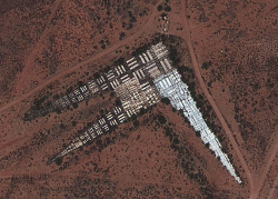 nickkahler:  Optical Calibration Target, Fort Huachuca, AZ, c. 2012 (via clui)