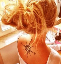 sortra:  39 Awesome Compass Tattoo Design