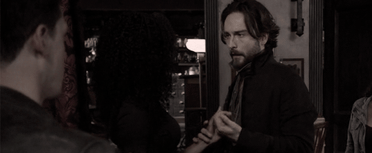 myunproductiveparadise:  Sleepy Hollow Meme || [3/10]: Is it Ichabbie yet?the emotional