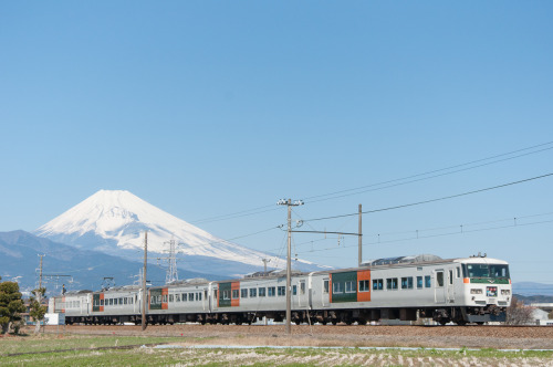 Limited express &ldquo;Odoriko&rdquo;.Between Mishima-Futsukamachi and Daiba on Sunzu Line (Izuhakon