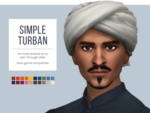 femmeonamissionsims: Simple TurbanA plain and simple turban, as featured in the Death of Marat 