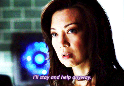 bellegold:  melinda may being overprotective of her remaining ducklings 