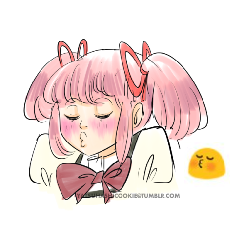 yatsuhashicookie:  THE MANY really really ooc EXPRESSIONS OF MADOKA KANAMEe3 for caffeccino, c4 for acruz53, a6 for meganekko-meguca, c5 for sespaci, and e4 for castellla!feel free to send me more of these emojis! ;)