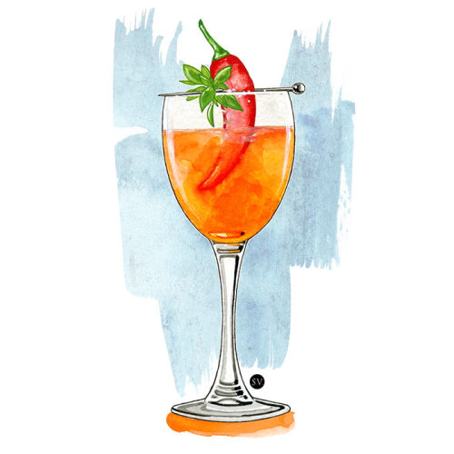 My last work : Cocktails illustrations commissioned by Stylist Magazine (UK). You can view them in a