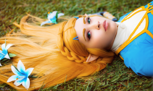 - character : princess Zelda- game : Breath of The Wild- cosplayer : LayzeMichelle- source : deviant