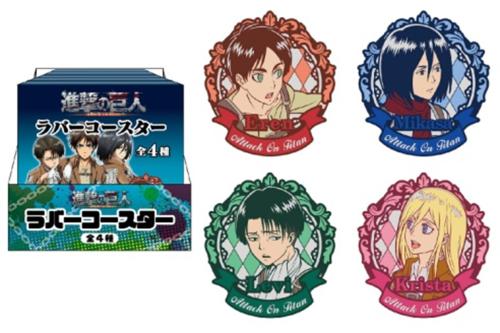SnK keychains, mobile phone straps, coasters, and pendants from the upcoming SnK x 7-11 collaboration!More merchandise can be found here!