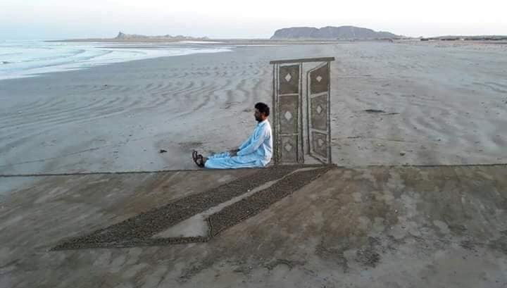 surbeat: A 3D Sand Artist from Balochistan, Pakistan.  