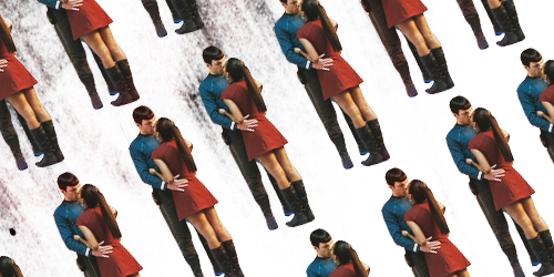natasharomanff: Star Trek Meme: five relationships (2/5) Nyota Uhura &amp; Spock: Nyota, yo
