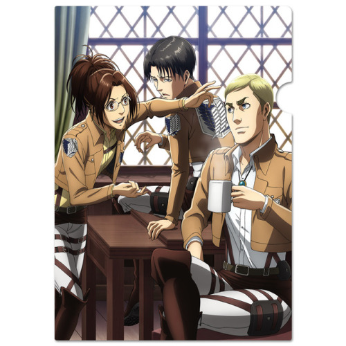 snkmerchandise: News: SnK Season 2 Visuals Clear Files Original Release Date: Mid-May 2017Retail Price: 432 Yen each Clear files featuring the first two SnK season 2 visuals (Originally from Animage January 2017 & Newtype January 2017) of Eren/Rogue