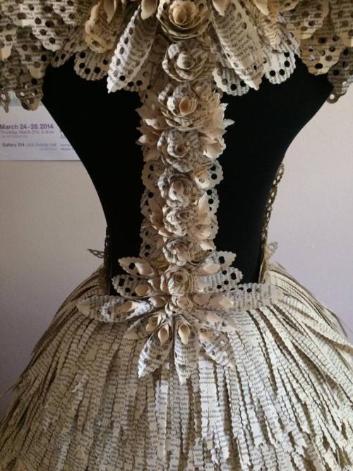 Dress made from romance novels (9-16-2016)