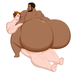 aldrash: zarike:     COM - Hyper fat bbm Varin   For Aldrash     Another commission I got from @zarike  While riding Zach’s dick he starts sucking on one of my nipples and milk starts  to flow. I guess my milky moobs have transferred over to my human