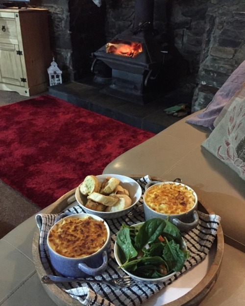 When Youre Under The Weather And Your Better Half Makes You Comfort Food Dinner By The Fire #fire #cottage