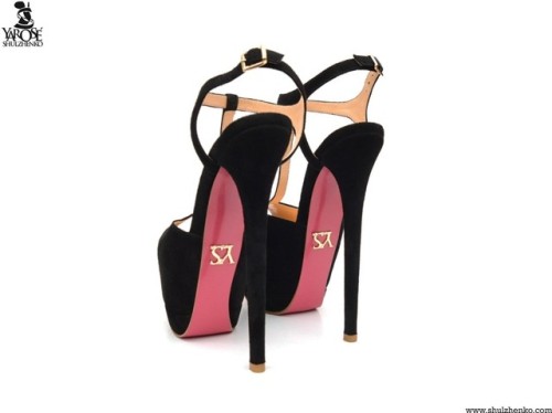 Suede high heeled sandals Choose: heel highmain colorsole colorVisit our website to see mo