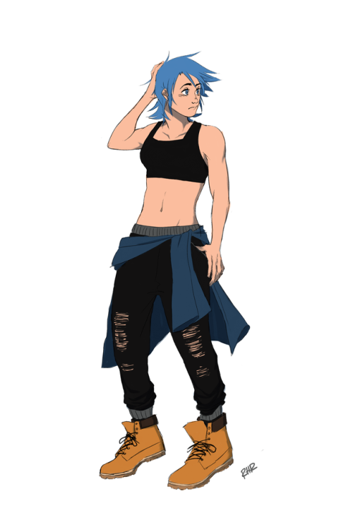 h-rabbit:Another street look Aqua because I couldn’t get the image of her in some Timberland boots out of my head. 
