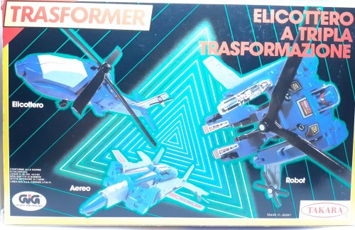 Diaclone &ldquo;Helicopter Type&rdquo; Triple Changer (via Italian GiG “Trasformer&rdq