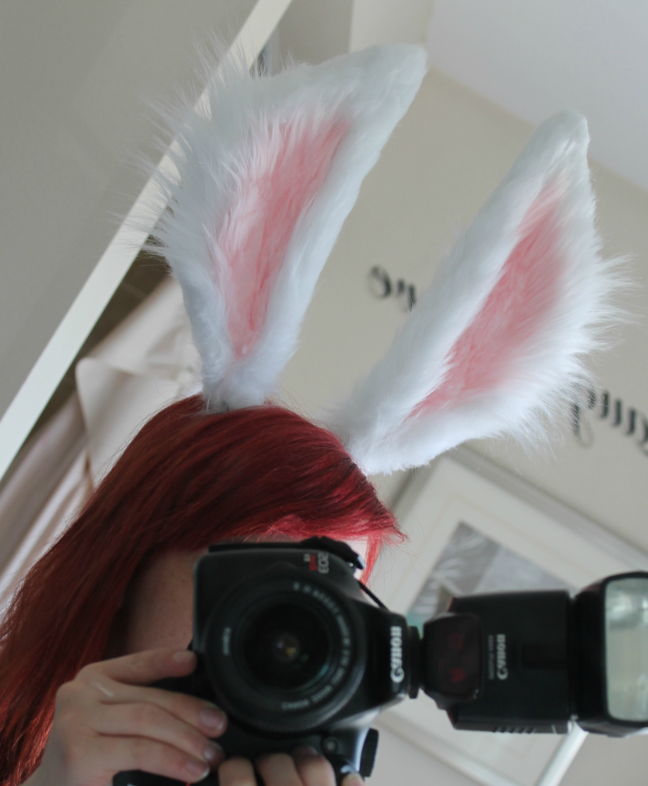kittensplaypenshop:  Custom Tera Elin Bunny Ears finished for Audrey &lt;3 On