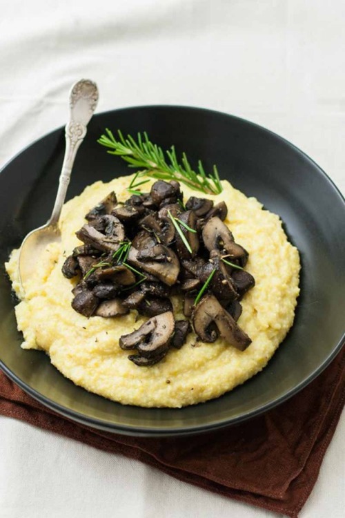 Vegan Creamy Polenta Round UpVegan Creamy Polenta & Red Wine Mushrooms (GF)Creamy Polenta With S