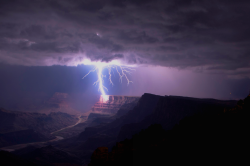 nubbsgalore:  lightning strikes the grand canyon. photos by (click pic) travis roe, dan ransom, rold maeder, gerard baeck, david ponton, doug koepsel and adam schallau 