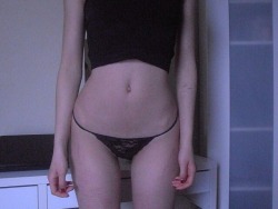 chokingslut:  fluhm:  chokingslut:black thong