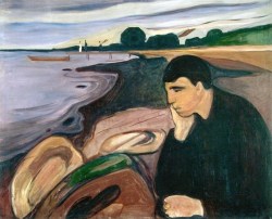 jovaaanovaa:  Edvard Munch, Melancholy, 1894-96