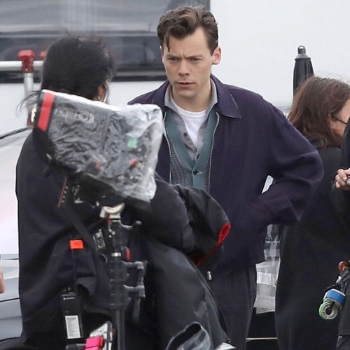 Harry on set My policeman May 14th 2021