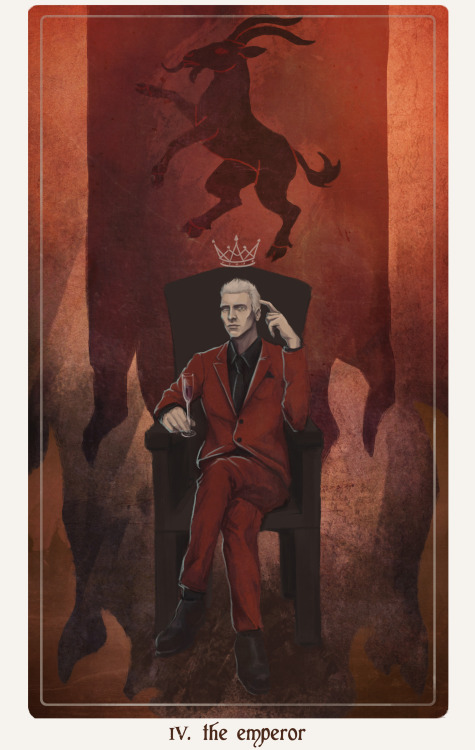 bluejayfiredancer: next up in the tarot series! The Emperor, or the goat man