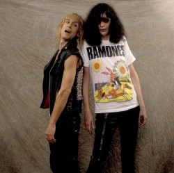 soundsof71:  Iggy Pop and Joey Ramone in