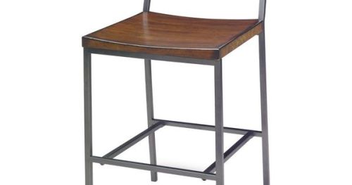 #BagoesTeakFurniture Sawyer 24 Counter Stool - Wood and Metal - Java Pine - Progressive Furniture, H