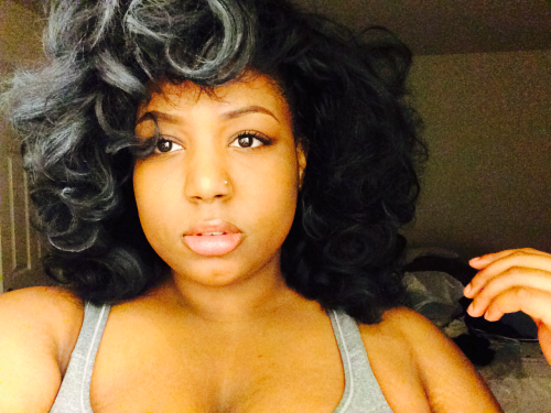 lucidnee:  Half my hair decided to stay gray