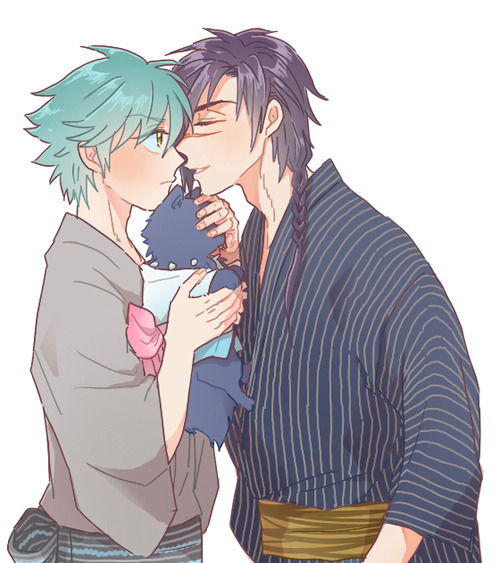 beni-shigures-deathmaiden:  KIMONO/YAKATA BENI X REN!  We need more of this, like RIGHT now. Artist Summer Side Story