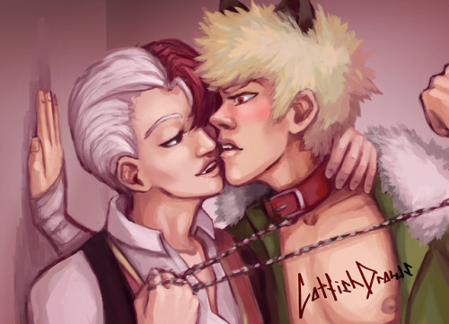 IT’S ALMOST HALLOWEEN so i’m celebrating with some vampire/werewolf todobaku :3 check under the cut 