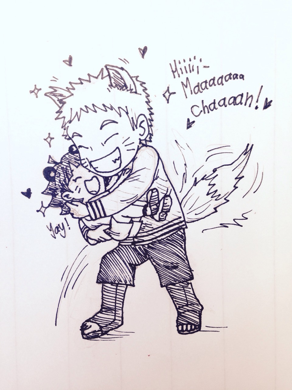 onemerryjester:  Daily work doodles— “Proud Papa” 