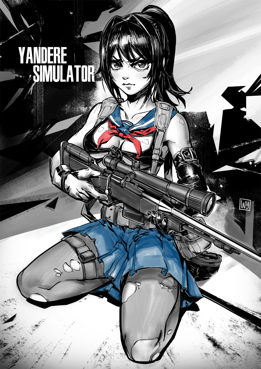 pixelnoodle:  Yandere-chan cosplaying as Quiet from Metal Gear Solid V- for the Yandere