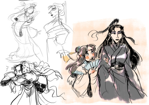 I’ve been reading tgcf so here are some doodles ~