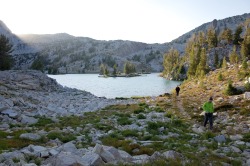 theoregonscout:  Sunset walks on Glacier Lake. 