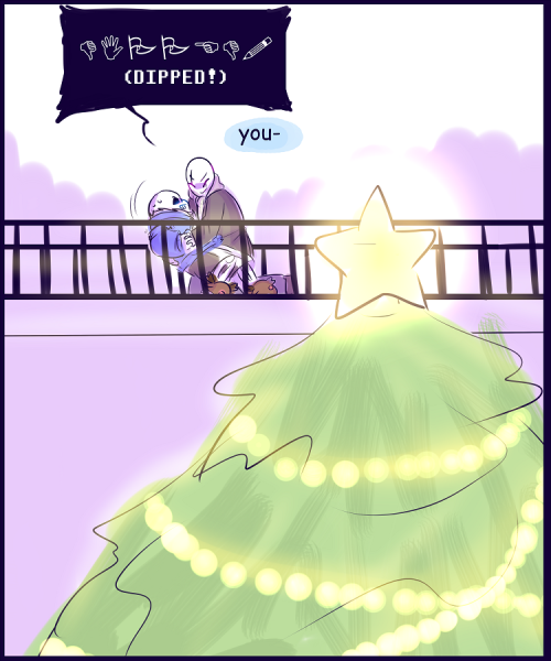 chaotichero:  I had a tough time with this for some reason :’DHappy holidays! Hope this brightens up the mood of those  who had their hearts turned blue after the last sanster comic. did you also catch that SU reference?