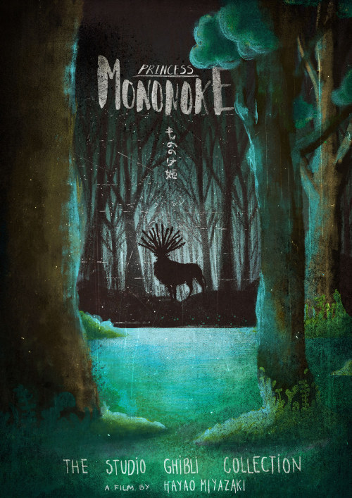 “Princess Mononoke Movie Poster” by Irene Falgueras