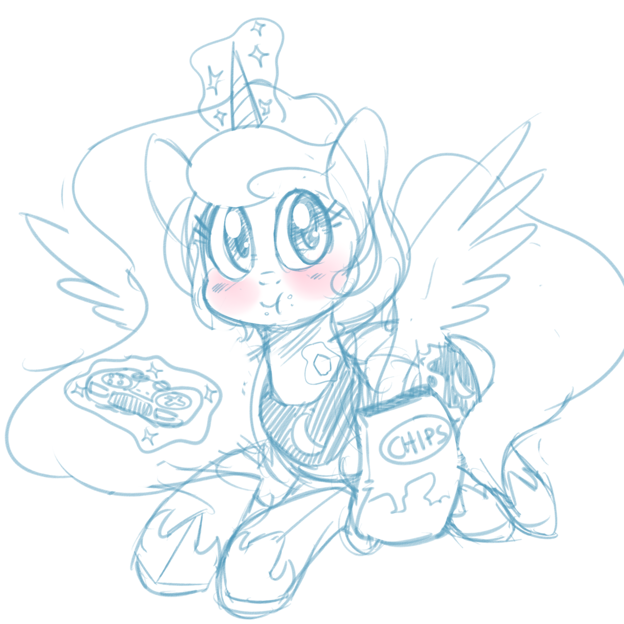 doggie999artist:  Gamer Luna? Gamer Luna..  ^w^