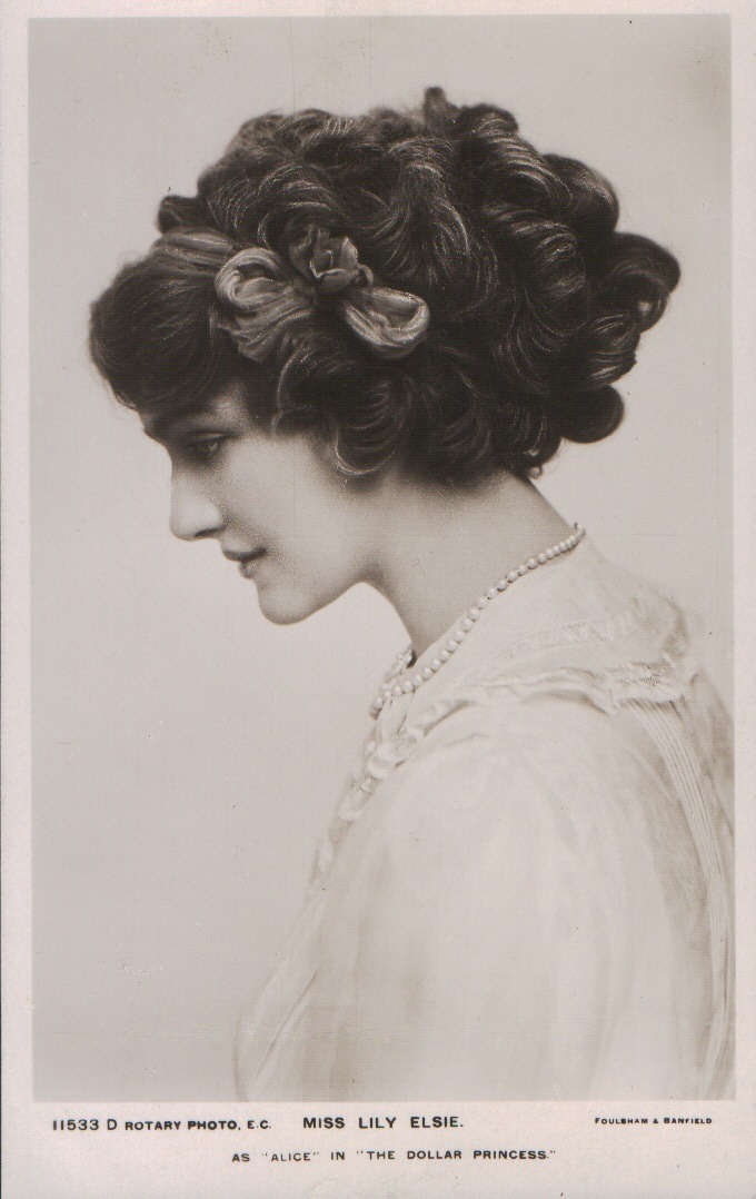  British Actress Lily Elsie 1886-1962 and her wonderful Hairdos 
