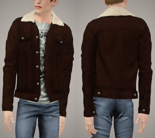 rollo-rolls: Darte77 Trucker Jacket 4t3 ▫ polycount: 9,5k ▫ proper lods ▫ recolorable/four channels 