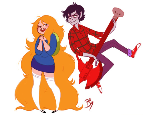 boberryart:azrette:“Bad little boy, why do you want to hang out with me?”Marshall Lee, you won my he