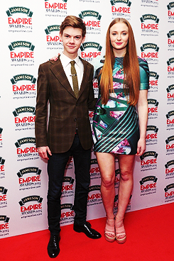 lordcrow:  Sophie Turner and Thomas Brodie-Sangster at the 2014 Jameson Empire Awards. 