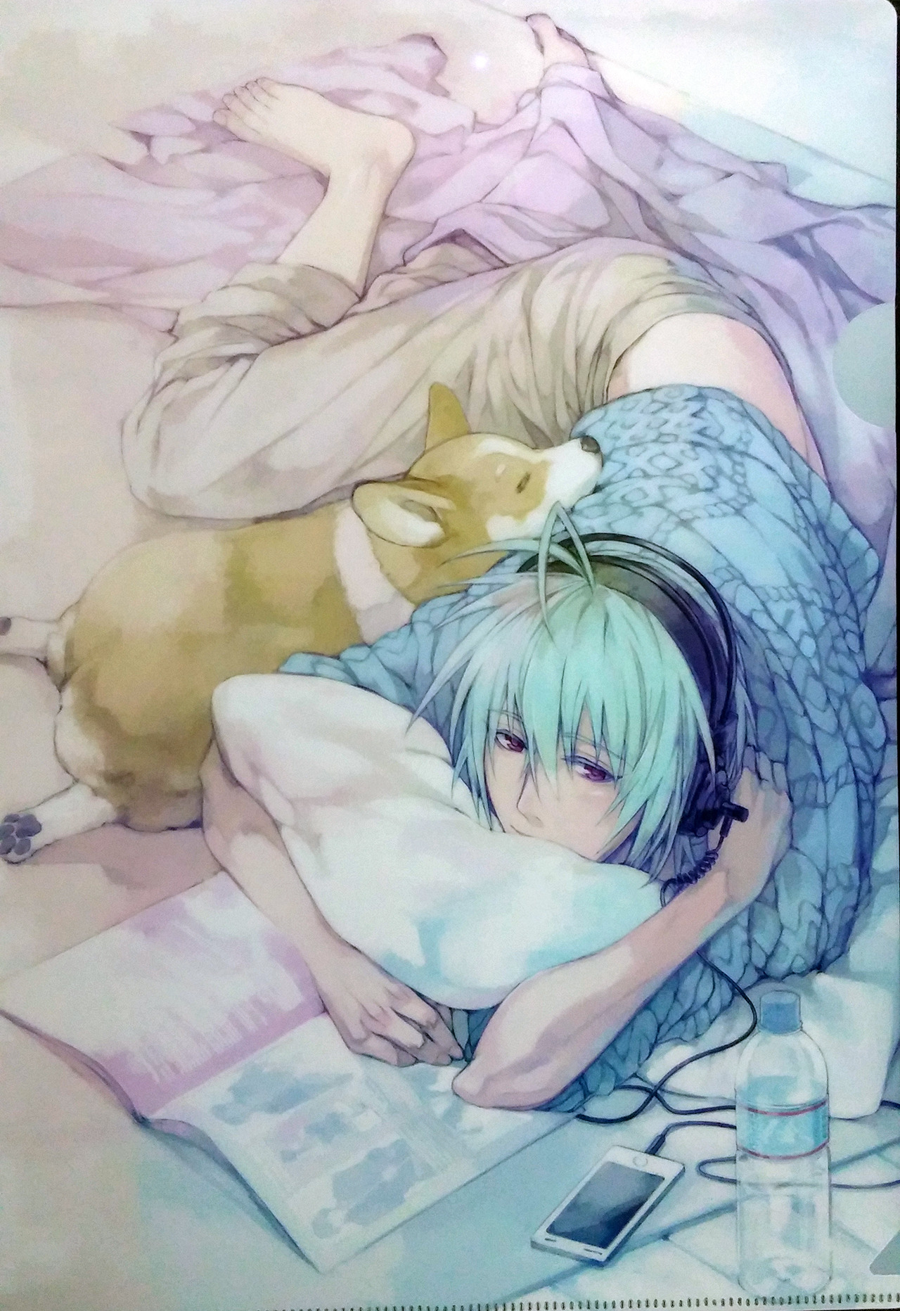 kumaharem:  As promised, here are (somewhat) better photos of the C87 artwork taken